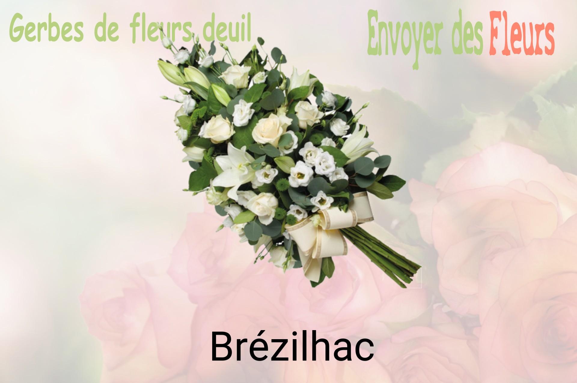 Gerbe de fleurs de deuil livrée à Brézilhac
